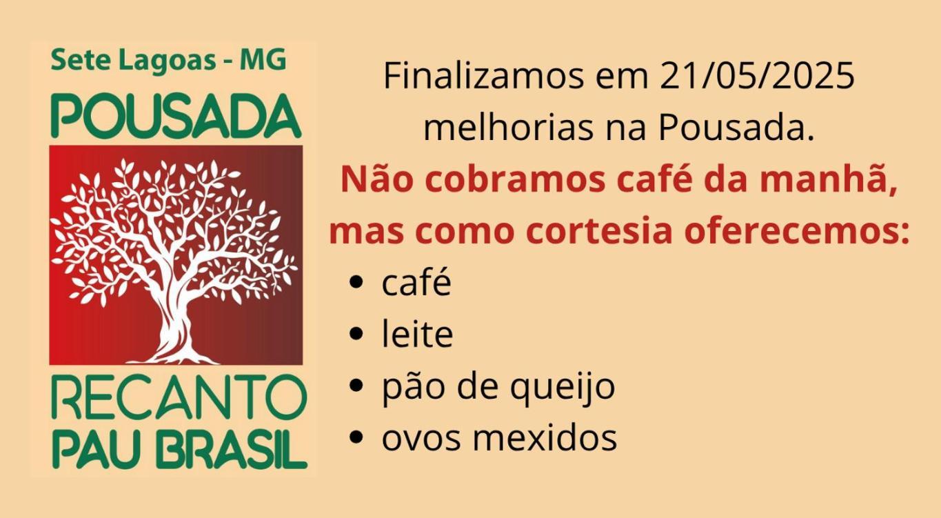 Recanto Pau Brasil Sete Lagoas Eksteriør billede